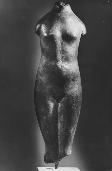 72. Torso di giovinetta  1951-52, bronzo, cm 40 x 10 x 12   72. Head of a Girl  1951-52, bronze, 40 x 10 x 12 cm
